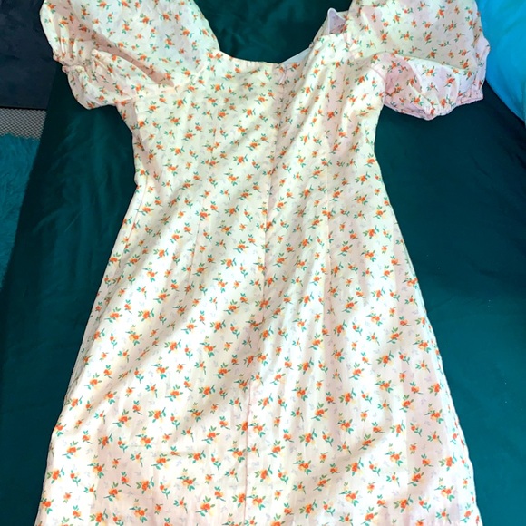 Altar'd State Scoop Neck Puff Sleeve Mini Dress small nwot - Picture 5 of 9